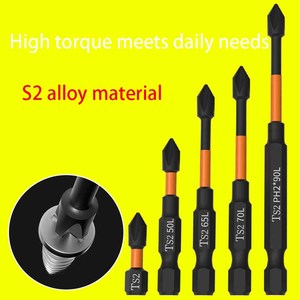 6PCS Magnetic Impact <strong>Phillips</strong> Drive <strong>Bit</strong> PH2 S2 Steel <strong>Phillips</strong> Cross Slot <strong>Screwdriver</strong> <strong>Bit</strong>
