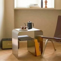 Table d'appoint moderne en métal sur mesure, table de chevet, mini table basse d'angle, mobilier de salon