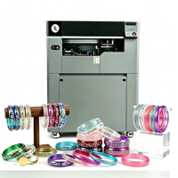 Machine d'impression UV à jet d'encre pour surfaces courbes avec tête d'impression Epson I1600 pour bracelets en plastique, verre et produits cylindriques