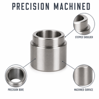 Douille à épaule usinée avec précision, douille à paliers, positionnement précis, dimensions personnalisées pour machines