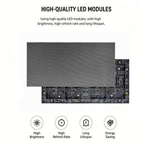 Pantalla LED Giratoria de 360 Grados para Interiores, Densidad de Píxeles P2, Brillo de 400-600cd, Señalización Digital Programable a Todo Color - Product Image 2