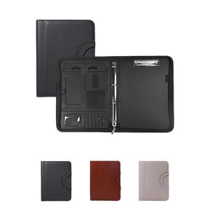 Multifunctional Manager Custom Logo A4 Pu Leather Portable <b>File</b> Folder for Office - Product Image 1