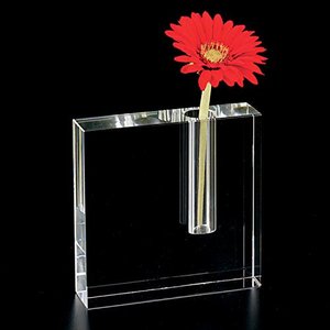 5x5 Zoll 6x6 Zoll hand gefertigte Block Bud Vase Lucite Blumenvase für Home Decor Millen ial Crystal Moderne Dekoration Valentinstag - Product Image 2