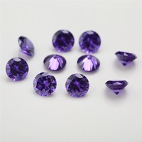 FENGZUAN Factory Zircone cubique 3A de petite taille 1mm-3mm, pierre CZ colorée ronde pour bijoux, prix de gros