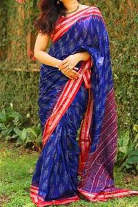 Saree moderne en lin à impression numérique Style unique Vêtements indiens et pakistanais Produit tendance - Product Image 2