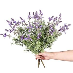 Flor Artificial de Lavanda Meng Jie, Ramo de 7 Ramas, Decoración para el Hogar y Bodas, Material de PVC - Product Image 5