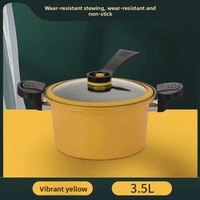 Nouvelle Cocotte Multifonction Antiadhésive en Aluminium Style Coréen pour Cuisson à Basse Pression et Préparation de Soupes – Le Cadeau Idéal
