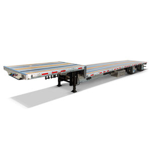 محور 3 محاور 4 قدم 40 قدم محاور نقل حاويات سرير مسطح 20 قدم 45 قدم شاحنة تحميل - Product Image 1