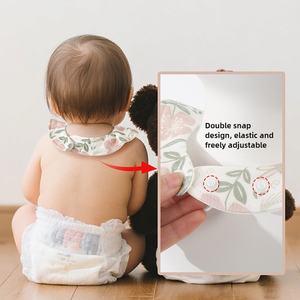 Bib Bayi Bentuk U yang Dipersonalisasi untuk Anak Laki-laki dan Perempuan, Bib Bayi dari Katun Lembut untuk Mengatasi Air Liur dan Tumbuh Gigi untuk Bayi dan Bayi Baru Lahir. - Product Image 5