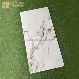 Bathroom Tiles 600 X 1200 Large Format Glossy Slabs For Wall And Floor Ceramic Tile Flooring Installation
