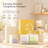 Boîte d'emballage compacte de qualité supérieure avec impression personnalisée de motifs géométriques pour la palette de crème, idéale pour les cosmétiques et les bougies, pour le lancement de marques.