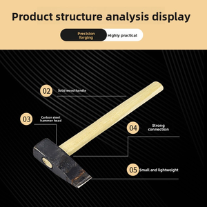 Herramientas de Acero de Alto Carbono para Ferrocarriles, Hachas de Alta Dureza con Mangos de Madera Dura, Mantenimiento y Reparación Ferroviaria - Product Image 5