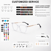 En stock, lunettes optiques en acétate flexibles, fabriquées à la main, montures de lunettes haut de gamme en gros, lunettes confortables pour un usage quotidien