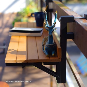 <span class=keywords><strong>Tavolino</strong></span> pieghevole <span class=keywords><strong>da</strong></span> esterno Patio <span class=keywords><strong>balcone</strong></span> tavolo <span class=keywords><strong>da</strong></span> Bar per ringhiera giardino ringhiera regolabile tavolo <span class=keywords><strong>da</strong></span> Bar appeso - Product Image 2