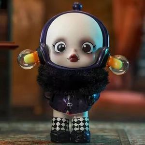Édition limitée 100% officielle, 12 pièces/boîte, PPMART Skull Panda <span class=keywords><strong>Addams</strong></span> Family Series, boîte mystère, mini figurines en PVC, collection, décorations de bureau - Product Image 6