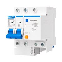 Disjoncteur différentiel Chint NXBLE-63 pour usage domestique 1P+N/2P/3P/3P+N/4P 32A 63A Type C 230V 30mA Fabriqué en Chine
