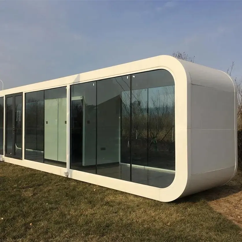 Giá Rẻ Giá Sang Trọng Hiện Đại Modular Của Apple Cabin Container Nhà Của Giá Dưới Prefab Không Gian Viên Nang Nhà