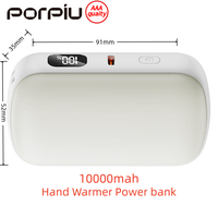 Calentador de Manos Digital Mini al por Mayor con Pantalla, Carga Rápida, Ultra Delgado, Portátil, Dos en Uno, Banco de Energía de 10000 mAh
