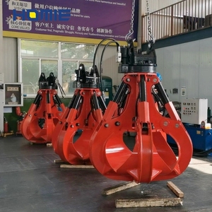 Grúa Excavadora hidráulica OEM/ODM Reciclaje de metales Giratorio/fijo Manejo de materiales duraderos Orange Peel <span class=keywords><strong>Polyp</strong></span> Grapple - Product Image 1