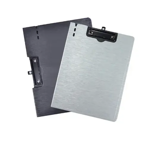 Yüksek kaliteli plastik ciltli A4 Mini kağıt tutucu kurulu depolama bloknotlar ile özel Metal PP panoya