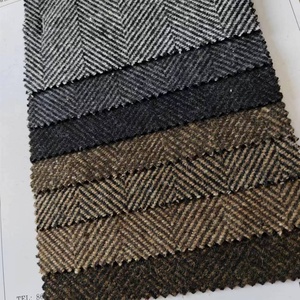 Màu Sắc Hỗn Hợp 6Cm Lớn Xương 50% Cổ Điển Len 680 gam/mét Melton Hàn Quốc Phong Cách Phù Hợp Với Vải Nhà Máy Cung Cấp - Product Image 2