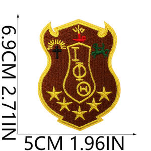 Parche Bordado de Fraternidad Universitaria Americana Redz 1913 Delta Girl Texas State J13 Delta Sigma Theta, Símbolo de Hermandad Femenina, Termoadhesivo - Product Image 5