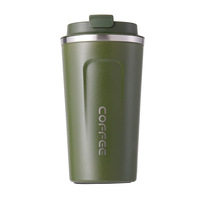 Tasse isotherme double paroi en acier inoxydable 304, anti-fuite, avec couvercle torsadé, finition mate, réutilisable, prête à être expédiée