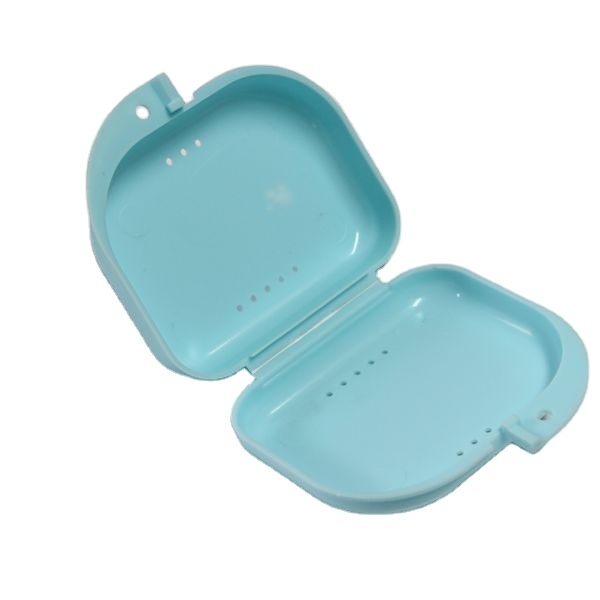 Various Color Denture Transportation Dental Orthodontic Storage Case Plastic Dental Box Retainer Case
