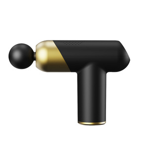 Mini pistolet de massage musculaire portable, 12 niveaux de vitesse, moteur sans balais, rechargeable par USB, noir - Product Image 1