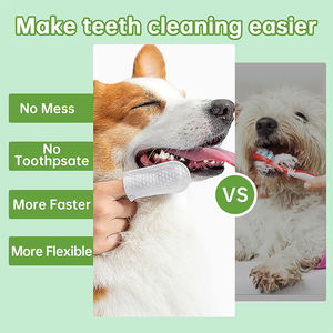 Nettoyage des dents de chat et de chien à motif <span class=keywords><strong>double</strong></span> <span class=keywords><strong>face</strong></span> avec logo personnalisé Lingettes dentaires pour animaux de compagnie - Product Image 6