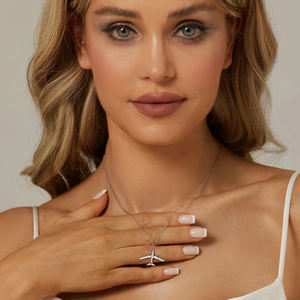 Collar <span class=keywords><strong>de</strong></span> avión para hombres y mujeres, <span class=keywords><strong>libertad</strong></span> y sueño s925 joyería <span class=keywords><strong>de</strong></span> cadena <span class=keywords><strong>de</strong></span> clavícula <span class=keywords><strong>de</strong></span> plata esterlina - Product Image 6