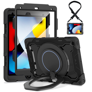 Étui portable 3-en-1 antichoc en silicone et PC avec support pour <span class=keywords><strong>iPad</strong></span> 7e, 8e, 9e génération 10,2 pouces - Product Image 1