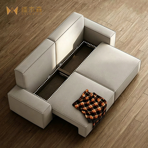 Divano Letto Pieghevole in Legno a Una Piazza con Contenitore - Arredamento Convertibile per Soggiorno, Ideale per Piccoli Appartamenti, Design Moderno Minimalista - Product Image 2