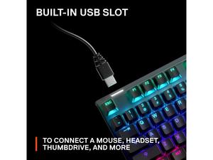 SteelSeries คีย์บอร์ดสำหรับเล่นเกม <span class=keywords><strong>APEX</strong></span> <span class=keywords><strong>PRO</strong></span> สวิตช์การกระตุ้นแบบปรับได้ - Product Image 3