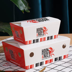 Caja para Pollo Frito <span class=keywords><strong>Kfc</strong></span>, Empaque Personalizado, Caja para Pollo Frito Francés, Caja de Empaque para Pollo Frito al por Mayor - Product Image 1
