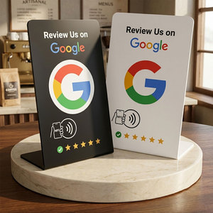 Carte de revue d'avis NFC RFID personnalisée avec code QR – Support intelligent pour avis clients et évaluations d'entreprise - Product Image 1