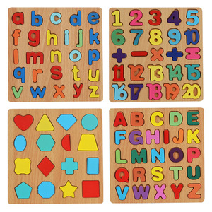 Puzzle 3D in Legno Educativo Montessori, Gioco di Abbinamento Lettere per Bambini - Product Image 2
