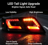 Ensemble de feux arrière à LED modifiés pour Toyota Camry US 2006-2011, avec feux de freinage intégrés