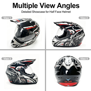 Casco de Motocross de Seguridad de Fibra de Carbono ABS, Casco Integral para Carreras Todoterreno, Visera Personalizada, Aprobado por DOT, para Todas las Estaciones - Product Image 5