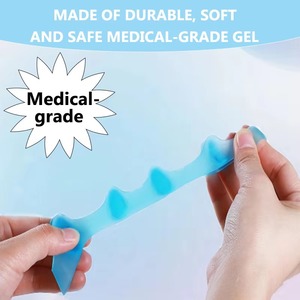 4 paires de séparateurs d'orteils en silicone pour redresser les orteils recourbés, utilisation pour les hampes, pédicure - Product Image 5