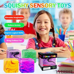 Fidget Cube Giocattoli Antistress Morbidi Palline Antistress per Bambini e Adulti Sollievo dall'Ansia Palla di Maltosio Giocattolo Sensoriale per ADHD Autismo - Product Image 5