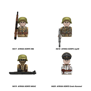 Blocs de construction de la Seconde Guerre mondiale, États-Unis, Royaume-Uni, France, Allemagne, URSS, infanterie, Afrique, <span class=keywords><strong>Korp</strong></span>, figurines d'action miniatures, jouets, cadeau pour enfants - Product Image 4