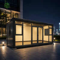 Bâtiment Modulaire Moderne en Acier avec Mur Rideau en Verre Respirant, Démontable, pour Bureaux, Grands Centres Commerciaux et Utilisation Extérieure
