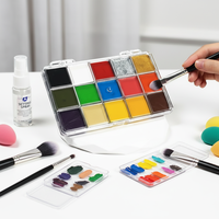 Peinture corporelle et visage à haute pigmentation, non toxique, longue tenue, pour Halloween, cosplay, fête, festival, maquillage de scène, fournitures