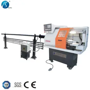 Máquina de torno CNC, calidad fina, CK0640A, con alimentador de barras