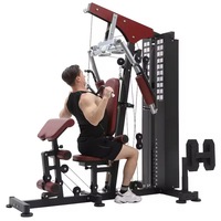 Équipement de gymnastique à domicile tout-en-un Station d'entraînement complète avec système de poulie à plaque de poids Machine d'exercice multifonctionnelle