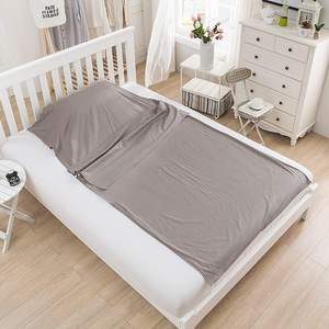 Woqi Ultra-Léger Portable d'été Coton feuille <span class=keywords><strong>de</strong></span> voyage hôtel Sommeil <span class=keywords><strong>Sac</strong></span> Revêtement Unique Couverture - Product Image 1