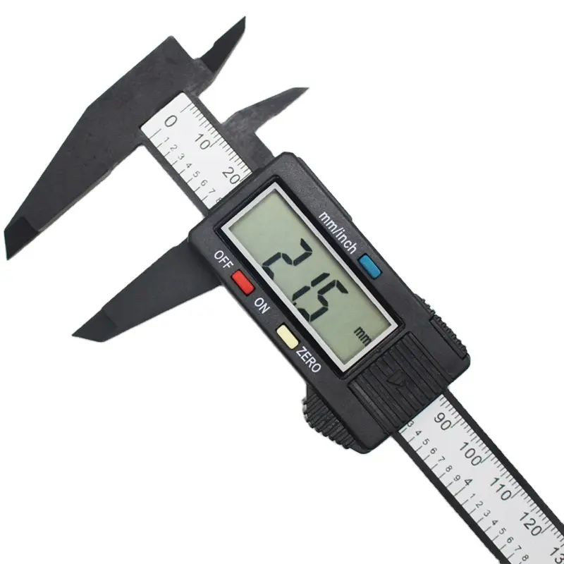 C Type LCD Screen Inch Millimeter Conversion Measuring Tool 6" 150 Mm Depth Plastic Digital Electronic Vernier Caliper