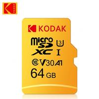Tarjetas SD Kodak U3 Clase 10 Económicas y Populares de 128 GB y 256 GB SDXC Clase 10 V30, Tarjetas de Memoria Flash para Juegos, Tarjetas TF
