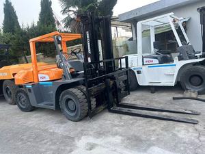 Chariot élévateur contrepoids diesel Isuzu d'occasion de 7 tonnes, marque japonaise originale TCM, prix abordable, pour matériaux de construction - Product Image 5